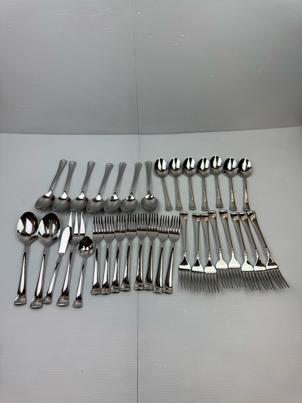 Swilling J.A. Henckels 18/10 Stainless Steel Flatware Set Of 35 Pcs Forks Spoons